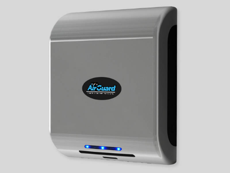 uv-c LED air-guard hand dryer